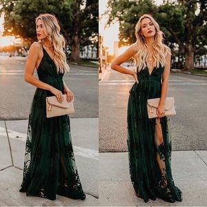 Emerald Green Dress | XS